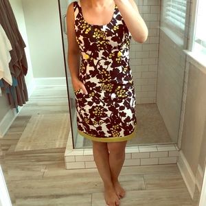 3/$20 Black and yellow mod dress